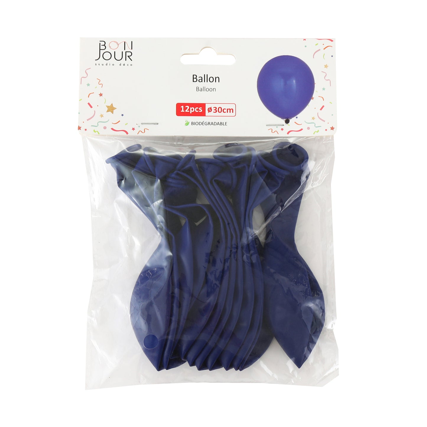 B5579 Ballon Bleu Électrique 12Pcs 30cm
