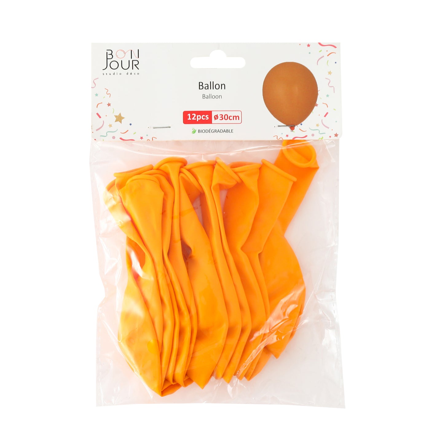 B5570 Ballon Jaune 12Pcs 30cm