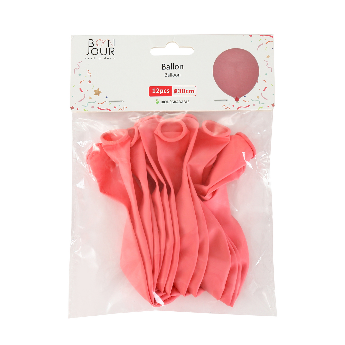 B5592 Ballon Rose 12Pcs 30cm