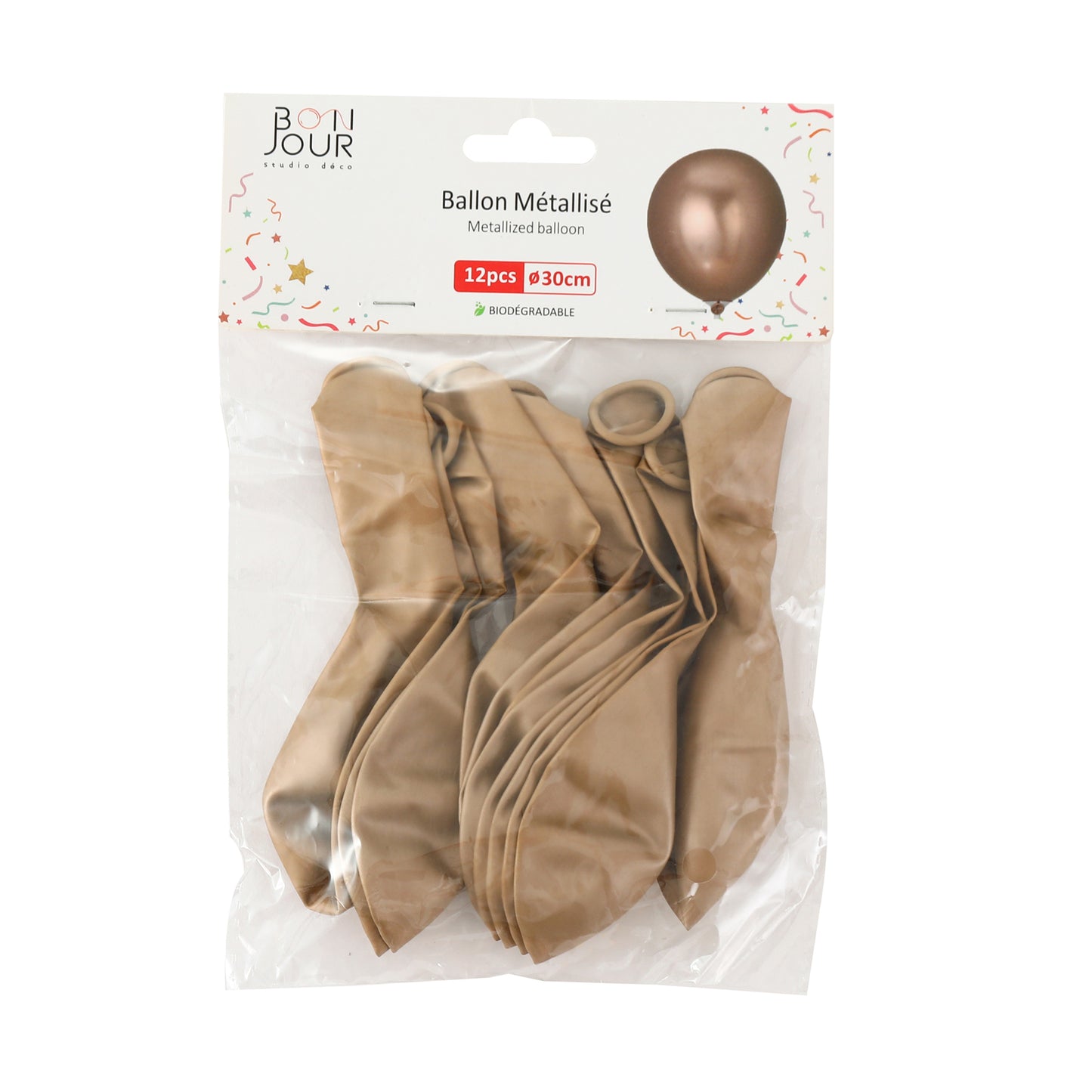 B5502 Ballon Métallisé Rose Gold 30cm