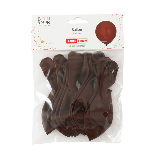 B5576 Ballon Bordeau 12Pcs 30cm