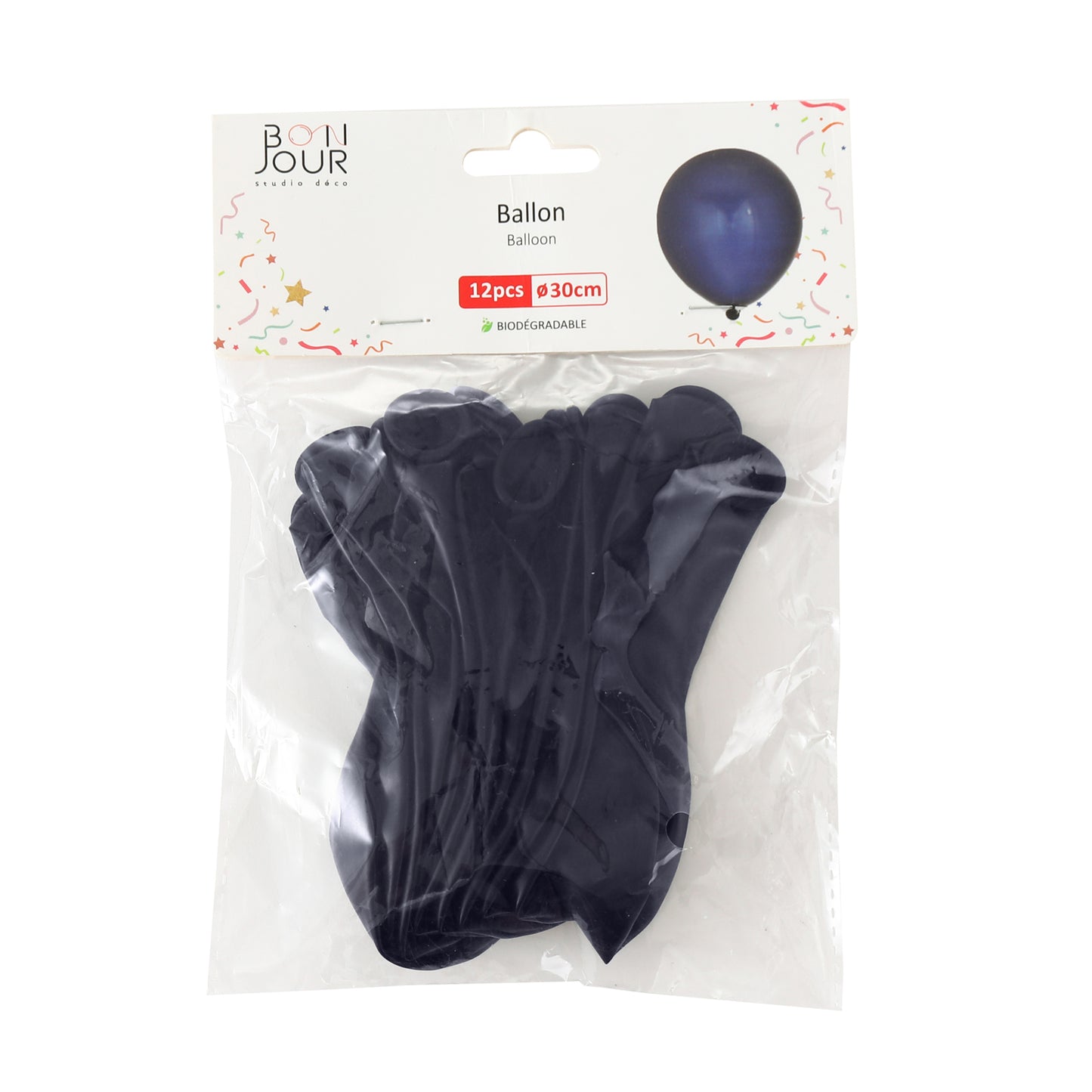 B5578 Ballon Bleu Roi 12Pcs 30cm