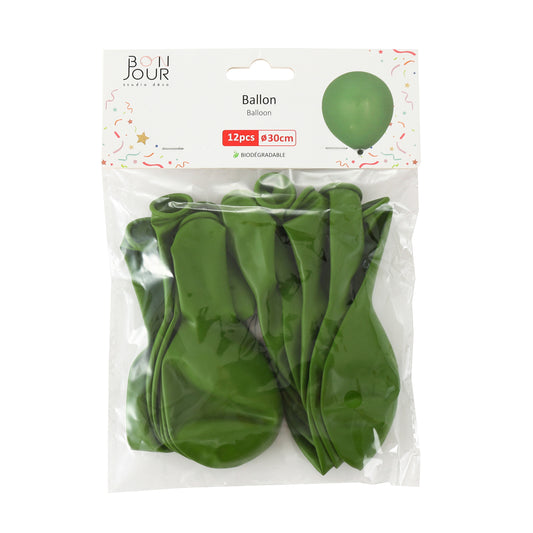 B5572 Ballon Vert Avocat 12Pcs 30cm